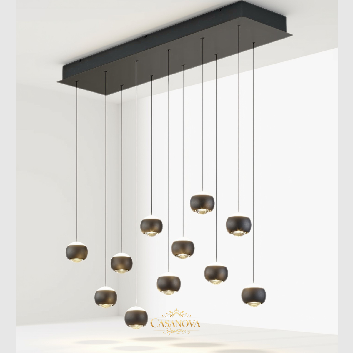 grand-lustre-suspension-cascade-led-multi-spheres-noir-musterring-cannon-prix-outlet