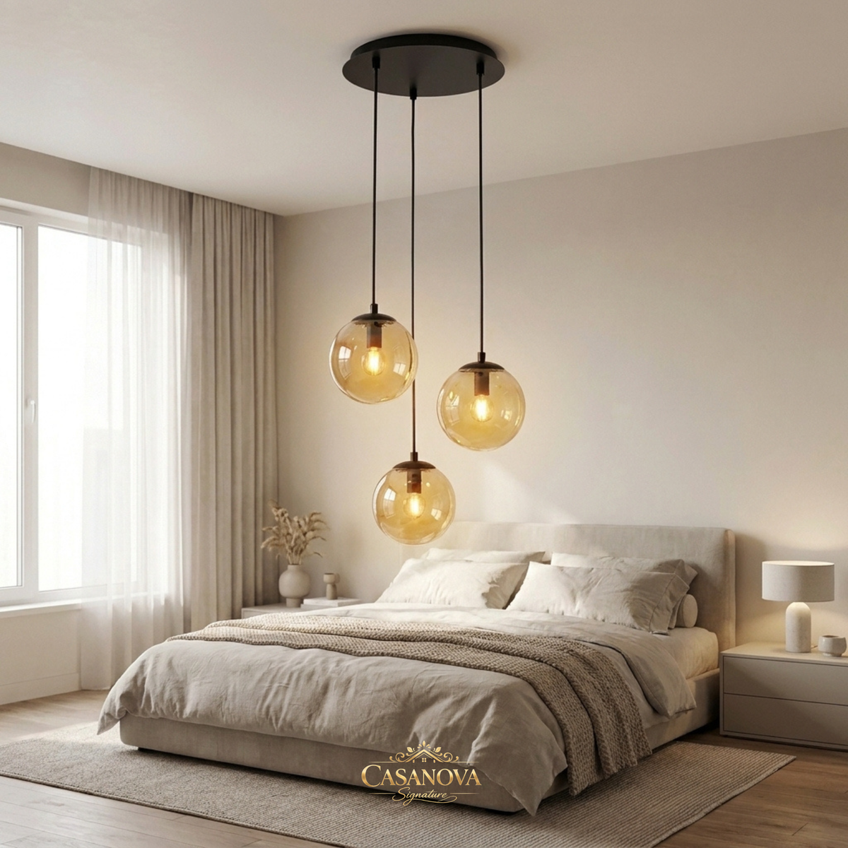 plafonnier-suspension-triple-globe-ambre-andas-nellin