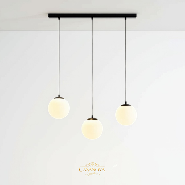 Suspension de Table 3 Sphères Opalines Nellin – Andas