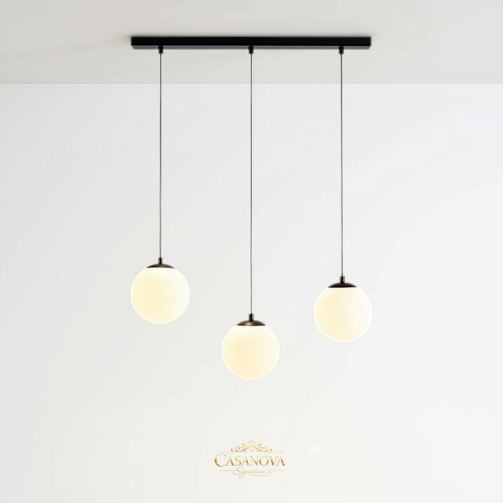 Suspension de Table 3 Sphères Opalines Nellin – Andas