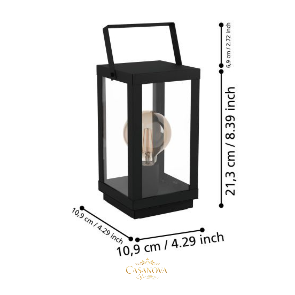lampe-lanterne-vintage-metal-noir-verre-eglo-bradford