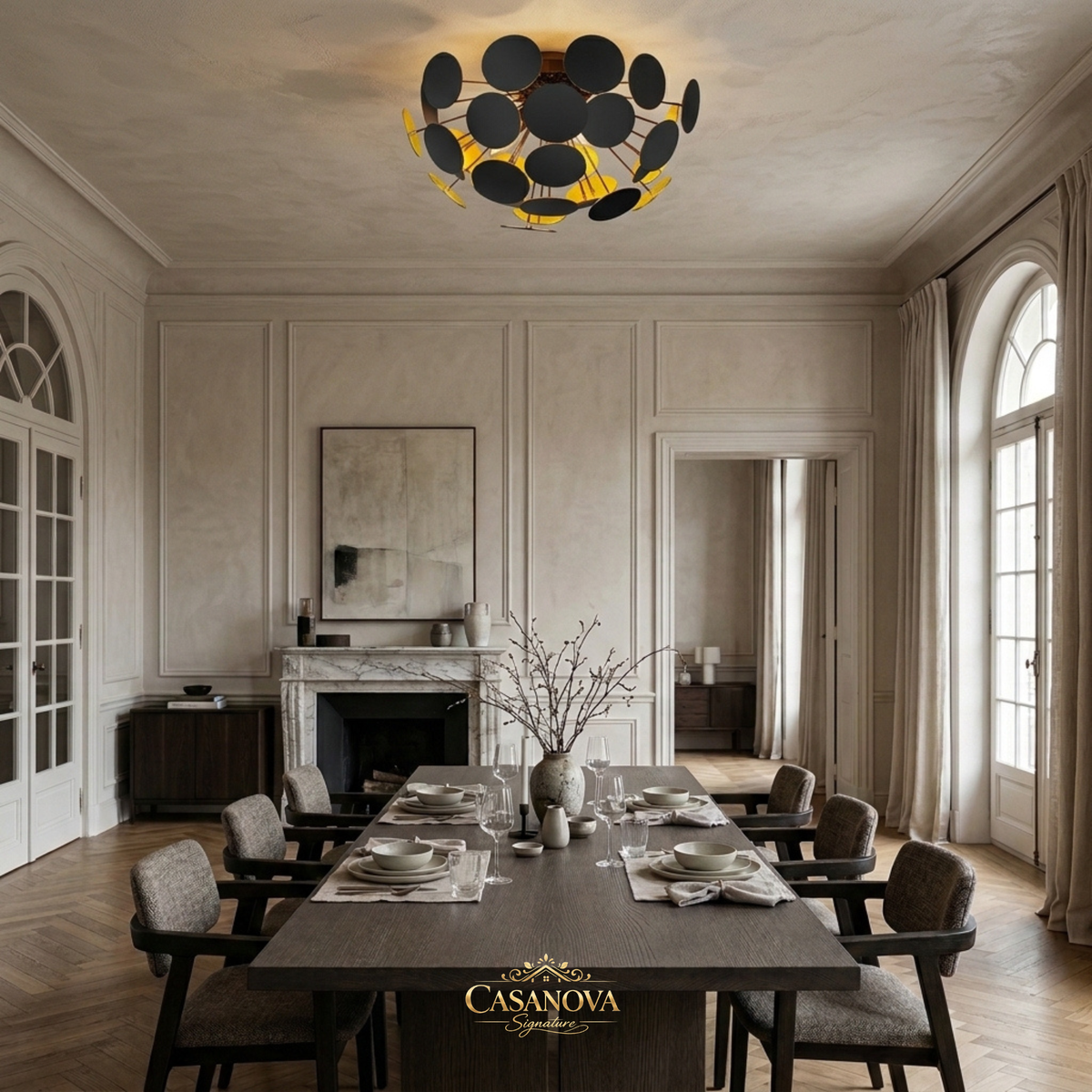 lustre-plafonnier-contemporain-noir-dore-discalgo-trio-discalgo