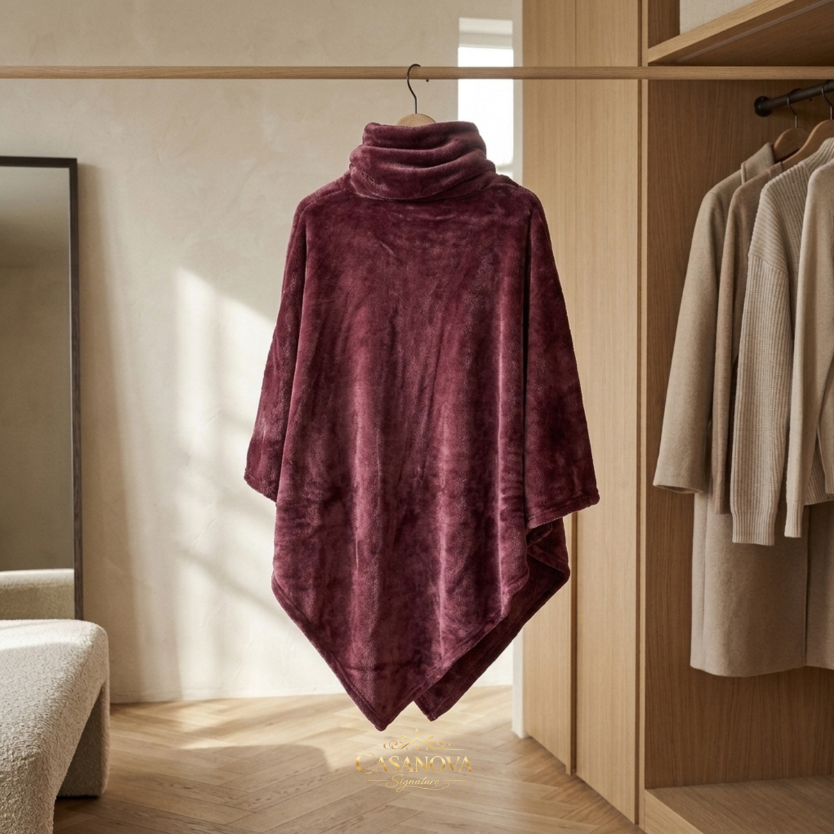 poncho-plaid-polaire-col-roule-80-80-cm-2-coloris-tiseco-cosy-collar-prix-outlet