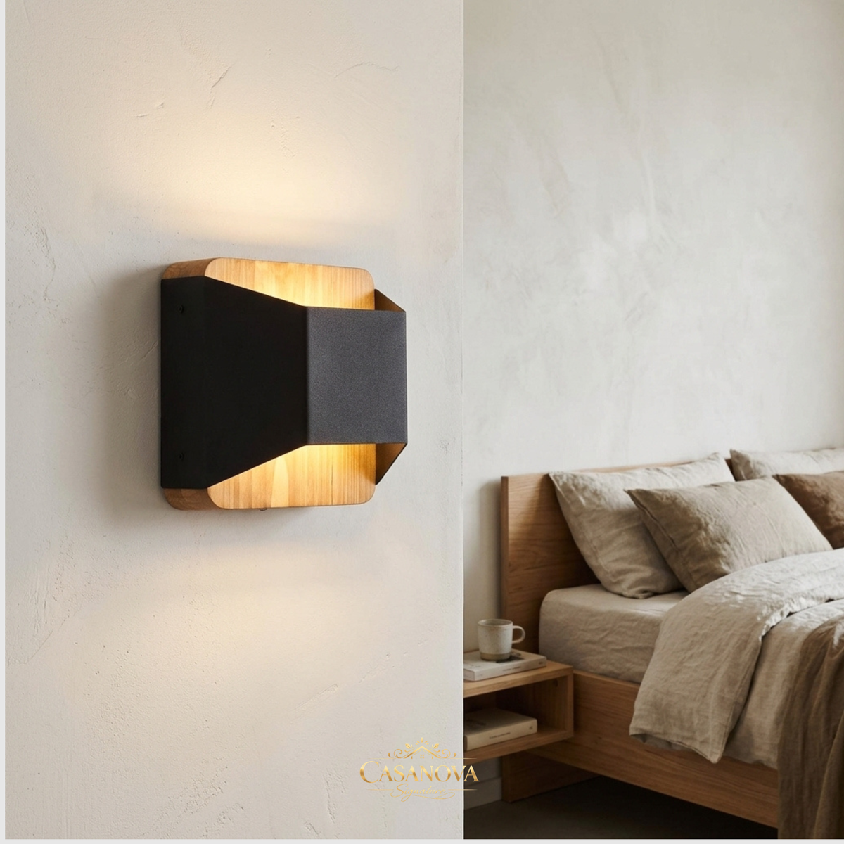 applique-murale-up-down-bois-massif-metal-noir-trio-arino-prix-outlet