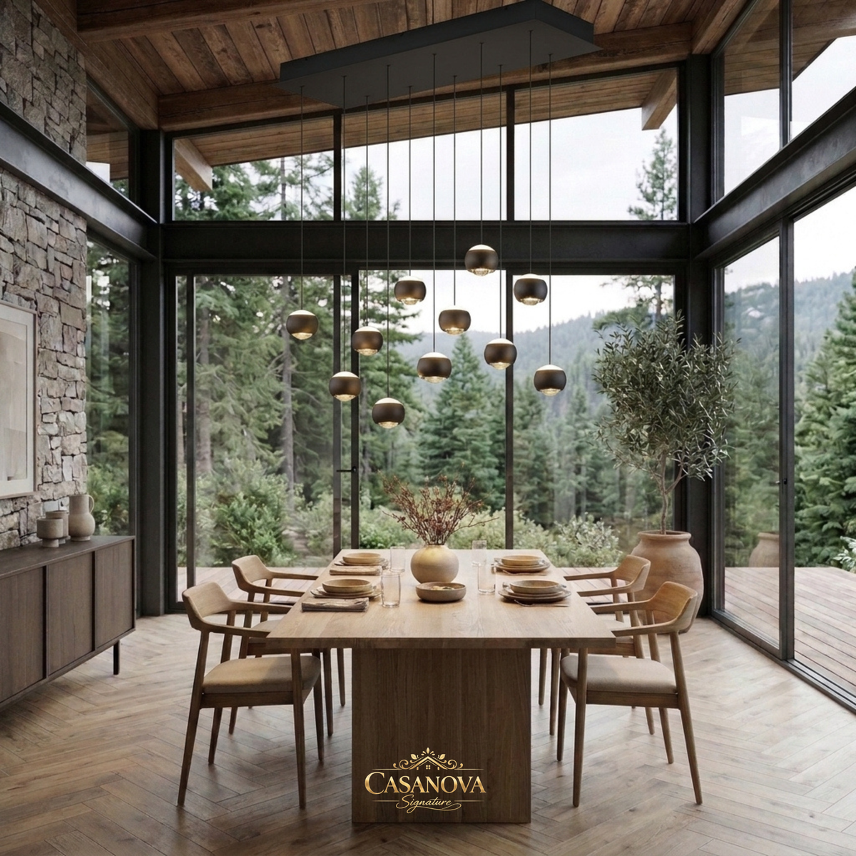 grand-lustre-suspension-cascade-led-multi-spheres-noir-musterring-cannon-prix-outlet