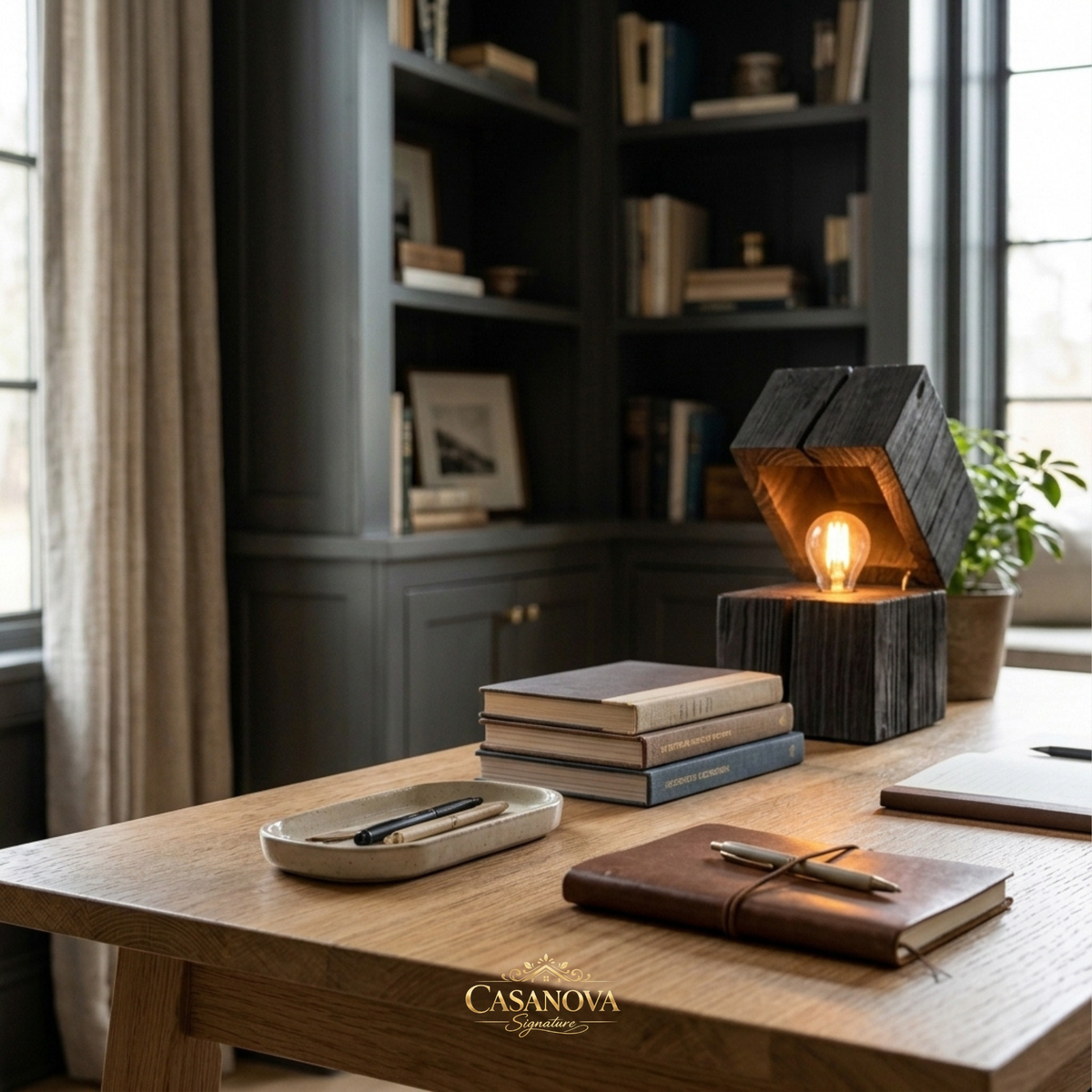 lampe-de-table-cube-en-bois-brule-treasure-trio-lighting-outlet